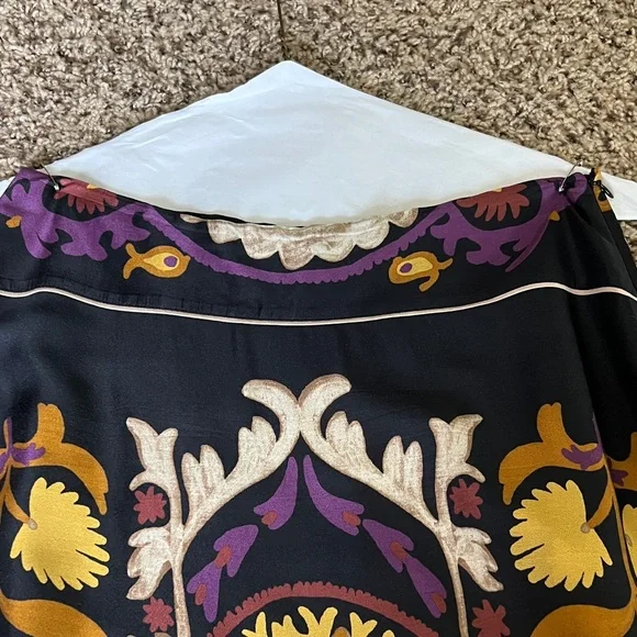 ba&sh Black and Gold Ornate Midi Skirt - Picture 5 of 6